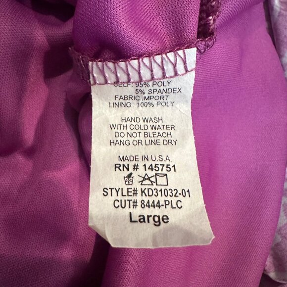 41 HAWTHORN WOMENS PURPLE KASSIDY FAUX WRAP DRESS NEW LARGE - Picture 8 of 9